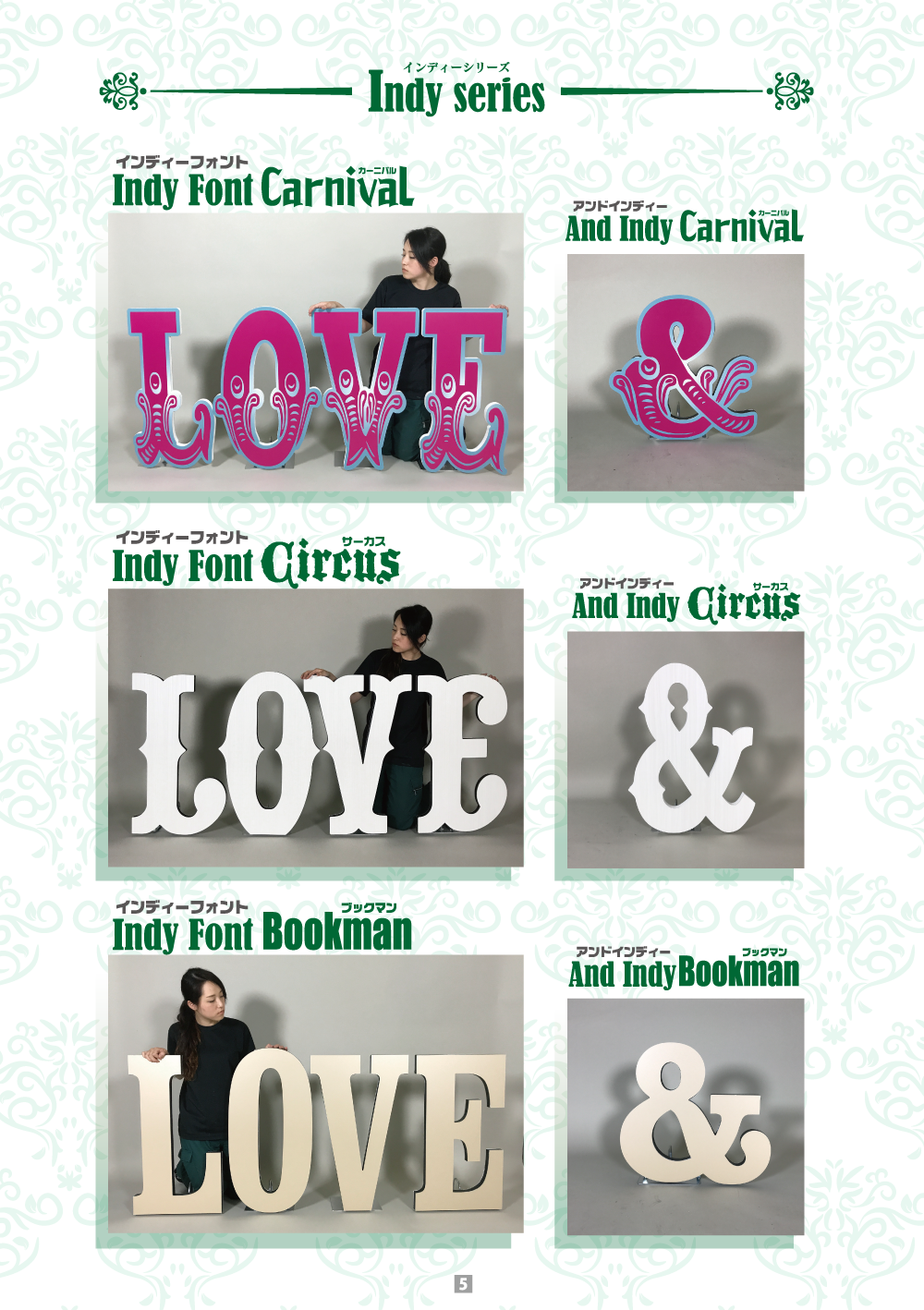 インディフォント5P目
