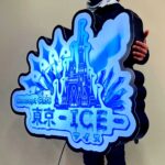 コンセプトカフェ 東京-ICE(アイス)-様 おしゃれなロゴデザイン 店舗屋内用軽量内照サイン フォームライト 屋内専用壁面看板 ファサードサイン 店内装飾 09