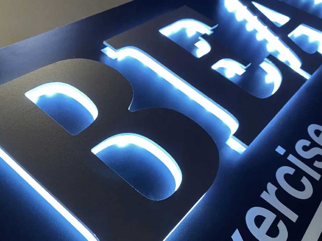 LED看板 ダイアモンドバック ロゴデザイン LED壁面看板 ファサードサイン LEDバックライト文字風看板 大型サイズ 0